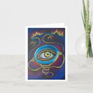 Surrealistisch thema wenskaart feestdagen kaart
