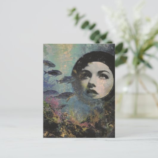 Surrealistisch Uitzicht van het Zee Briefkaart (Staand voorkant)