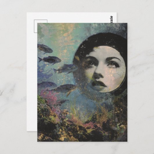 Surrealistisch Uitzicht van het Zee Briefkaart (Voorkant / Achterkant)