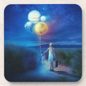 Surrealistisch Verhuizen naar Haar Toekomst Bier Onderzetter (Voorkant)