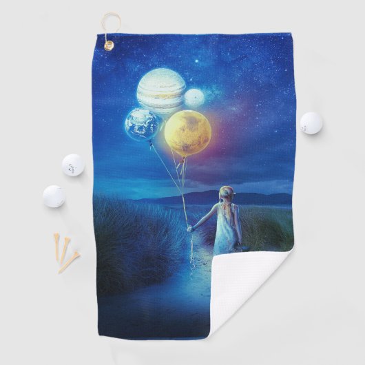 Surrealistisch Verhuizen naar Haar Toekomst Golfhanddoek (Insitu)