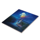 Surrealistisch Verhuizen naar Haar Toekomst Tegeltje (Zijkant)