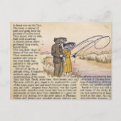 Surrealistisch vissen koppel collage briefkaart (Voorkant)