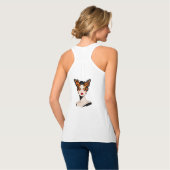 Surréalistisch Vlinder Schoonheidsportret Tanktop (Volledige Achterkant)