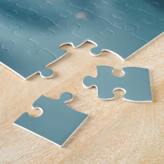 Surrealistisch waterspiegelportret - het gezicht v legpuzzel (Zijkant)