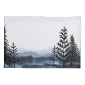 Surrealistisch winterlandschap kussensloop (Achterkant)