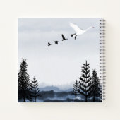 Surrealistisch winterlandschap notitieboek (Achterkant)