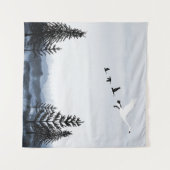 Surrealistisch winterlandschap wandkleed (Voorkant (horizontaal))