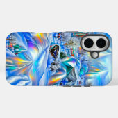 Surrealistisch winterwonderland met iriserende lic Case-Mate iPhone case (Achterkant (horizontaal))