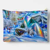 Surrealistisch winterwonderland met iriserende lic etui (Achterkant)