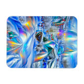 Surrealistisch winterwonderland met iriserende lic magneet (Horizontaal)