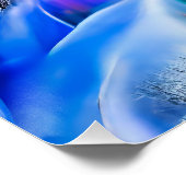 Surrealistisch winterwonderland met iriserende lic perfect poster (Hoek)