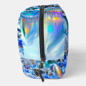 Surrealistisch winterwonderland met iriserende lic toilettasje (Rechts)