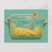 Surrealistisch Zwemmen in een ovenschaal Briefkaart (Voorkant)