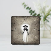 Surrealistische Abstracte Art Deco Geschilderde Da Bedankkaart (Staand voorkant)