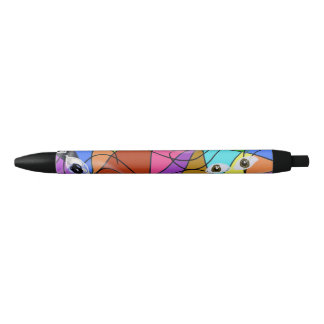 Surrealistische abstracte geometrische patronen me zwarte inkt pen