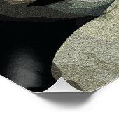 Surrealistische Abstracte verstrengelde gezichten Perfect Poster (Hoek)