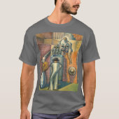 Surrealistische abstractie Benjamin Berlin figurat T-shirt (Voorkant)