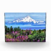 Surrealistische Alaska Wilderness schilderij Fotoblokken (Voorkant)