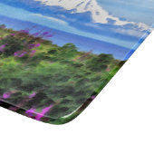 Surrealistische Alaska Wilderness schilderij Snijplank (Hoek)