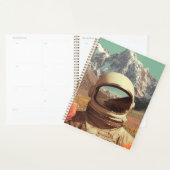 Surrealistische astronaut in bloemenveld planner (Display)