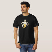 Surrealistische banaan met oog – minimalistisch Un T-shirt (Voorkant volledig)