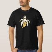 Surrealistische banaan met oog – minimalistisch Un T-shirt (Voorkant)