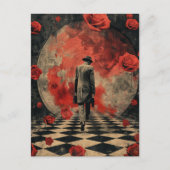 Surrealistische bedrijfspersonencollage briefkaart (Voorkant)