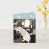 Surrealistische bewerkbare Rat kelner Kaart (Gele Bloem)