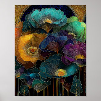 Surrealistische bloem wandkunst – 4×5 printbare do poster