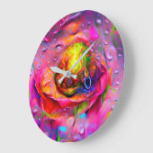 Surrealistische bloemenkunst grote klok (Hoek)