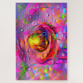 Surrealistische bloemenkunst legpuzzel