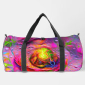 Surrealistische bloemenkunst plunjezak (Achterkant)