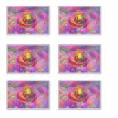 Surrealistische bloemenkunst sticker (Voorkant)