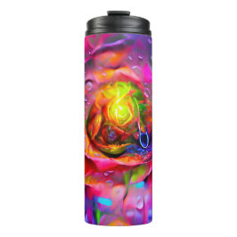 Surrealistische bloemenkunst thermosbeker