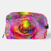 Surrealistische bloemenkunst toilettasje (Achterkant)