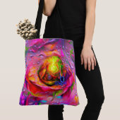 Surrealistische bloemenkunst tote bag (Dichtbij)