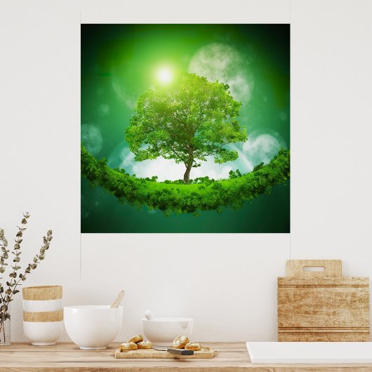 Surrealistische boom poster (Keuken)