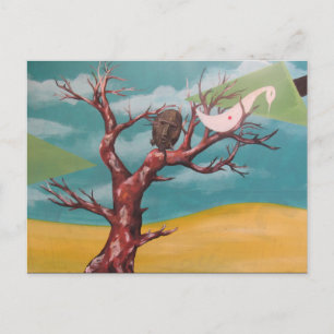 surrealistische boom van valparaíso briefkaart