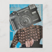 Surrealistische cameraholling Collage Briefkaart (Voorkant)