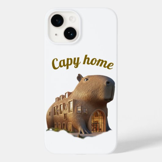 Surrealistische Capybara Huis Architectuur Phoneho Case-Mate iPhone Case (Achterkant)