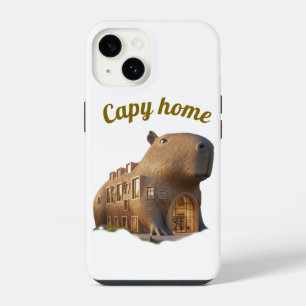 Surrealistische Capybara Huis Architectuur Phoneho iPhone 14 Hoesje