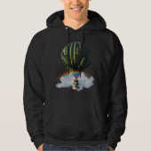 Surrealistische Cat Hete Luchtballon met Cactus &  Hoodie (Voorkant)