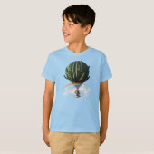 Surrealistische Cat Hete Luchtballon met Cactus &  T-shirt (Voorkant volledig)