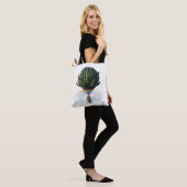 Surrealistische Cat Hete Luchtballon met Cactus & Tote Bag (Op model)