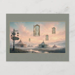 SURREALISTISCHE CIRCUSDROMEN DEUREN NAAR WONDEREN BRIEFKAART