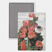Surrealistische Collage Wand Kunst Abstract Modern Magneet (Voorkant / Achterkant)