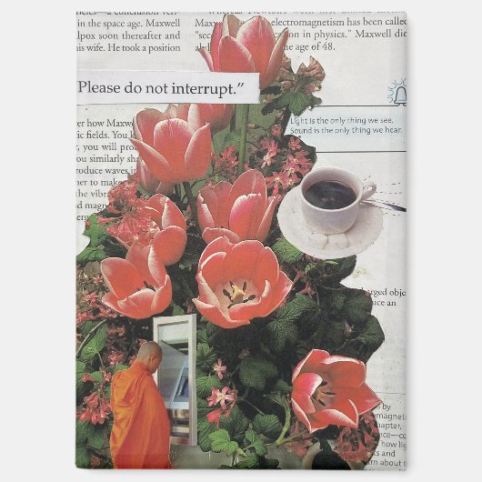 Surrealistische Collage Wand Kunst Abstract Modern Magneet (Voorkant)