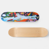 Surrealistische Dali Style paddenstoel Wonderland Persoonlijk Skateboard (Horizontaal)