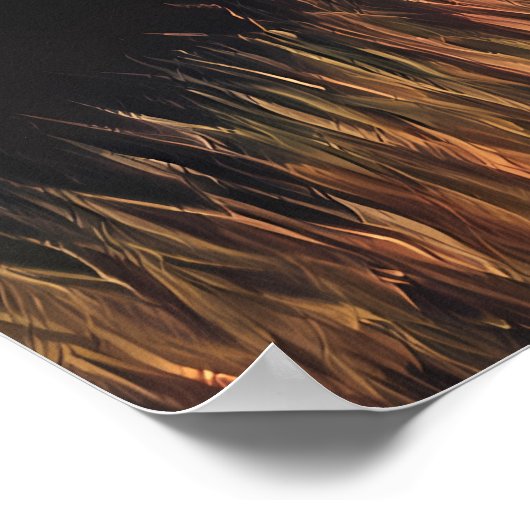 Surrealistische Dreamscape-appels in Twilight Fiel Poster (Hoek)